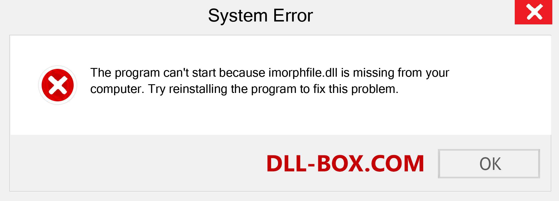  imorphfile.dll file is missing?. Download for Windows 7, 8, 10 - Fix  imorphfile dll Missing Error on Windows, photos, images